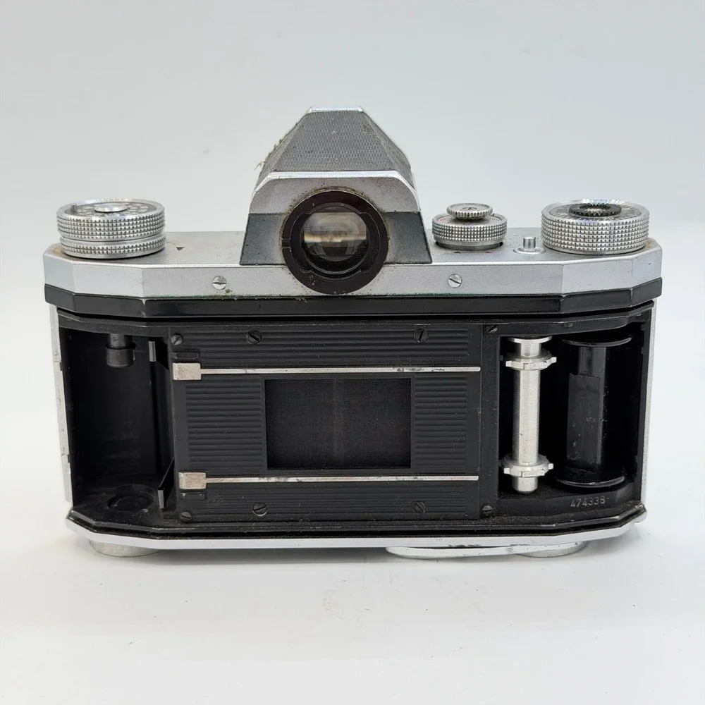 Vintage Praktica IV F 35mm SLR Film Camera Body Only Silver Black AS-IS Repair